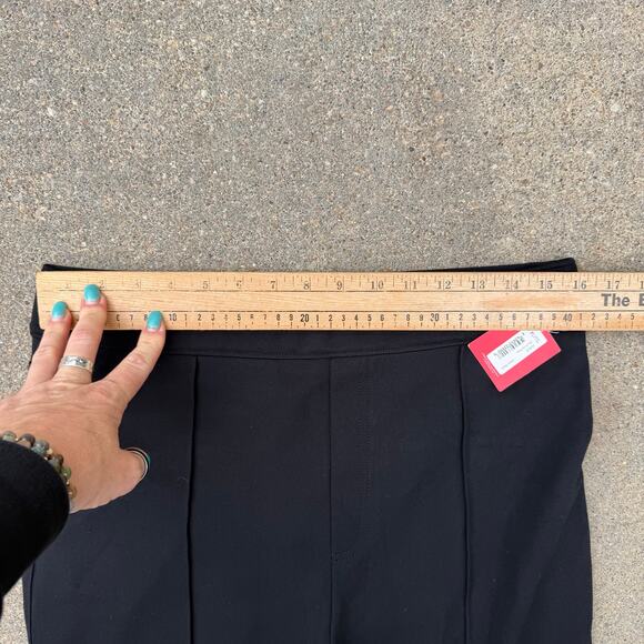 SPANX 20252T The Pant in Black Knit Ponte Hi-Rise Flare XL Tall NWT 20252T - Picture 10 of 11